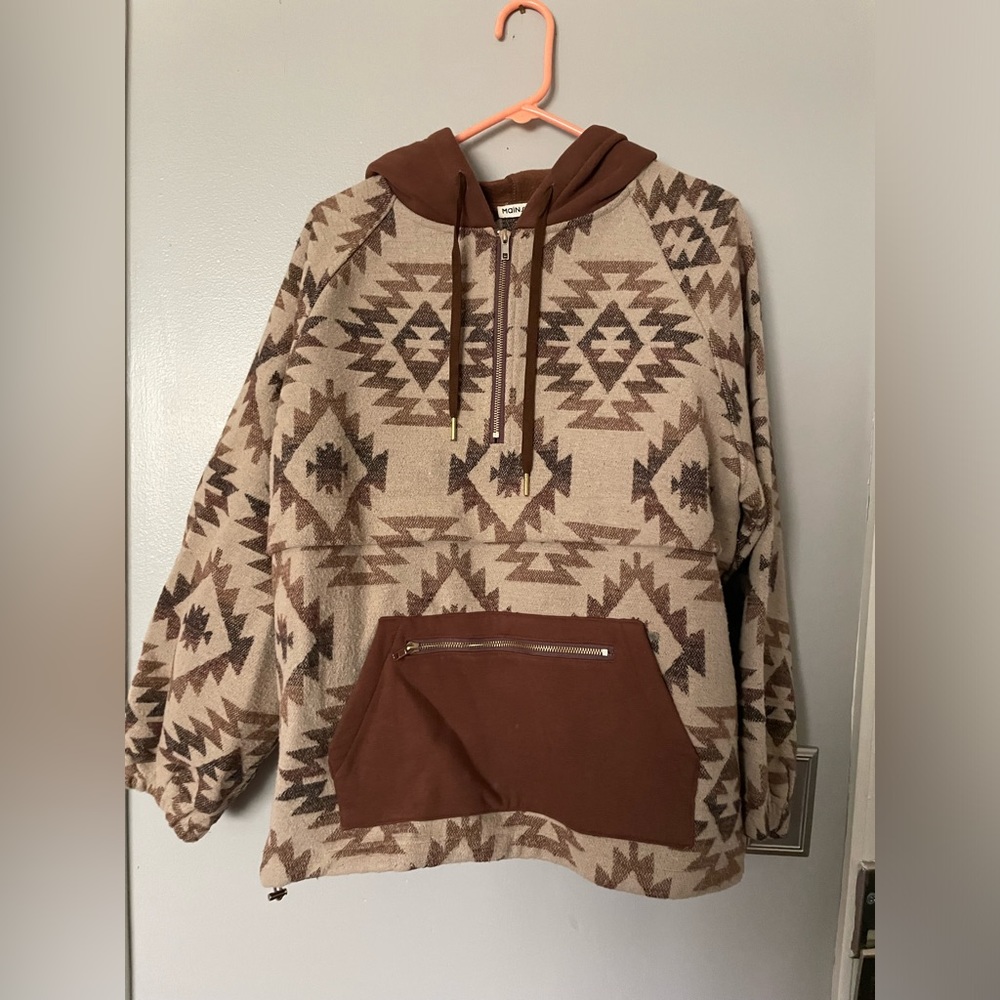 Brown Aztec pullover